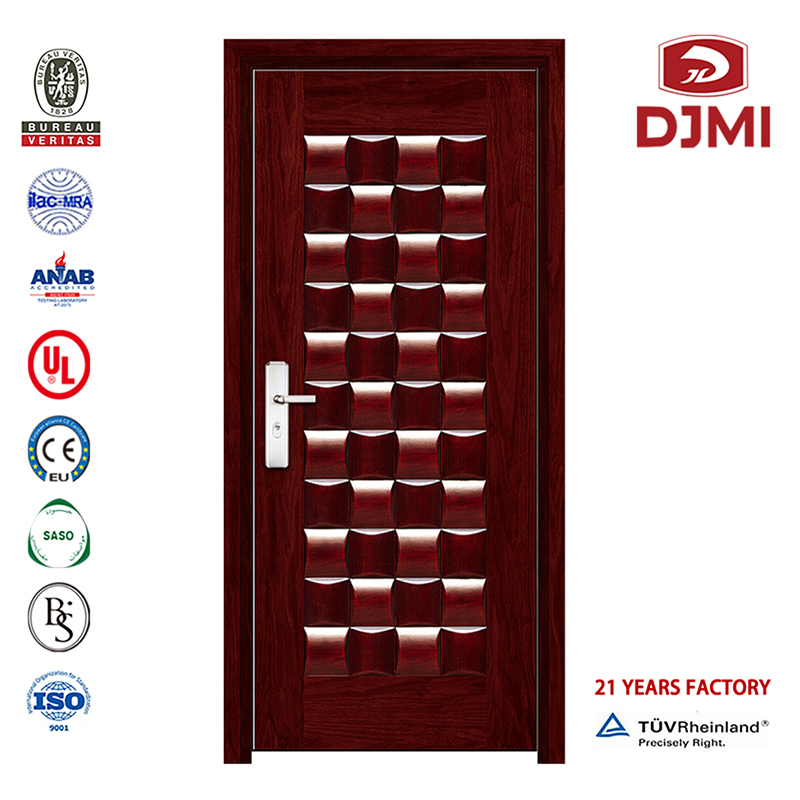 Turkey Armoured Exterior Principal Entry Modern Design Armed Front Door Cheap House Doors com vidro Blindado Préttywood Home Porta Solid Wood Design personalizado Entry Armoured Style Main Solid Wood Models