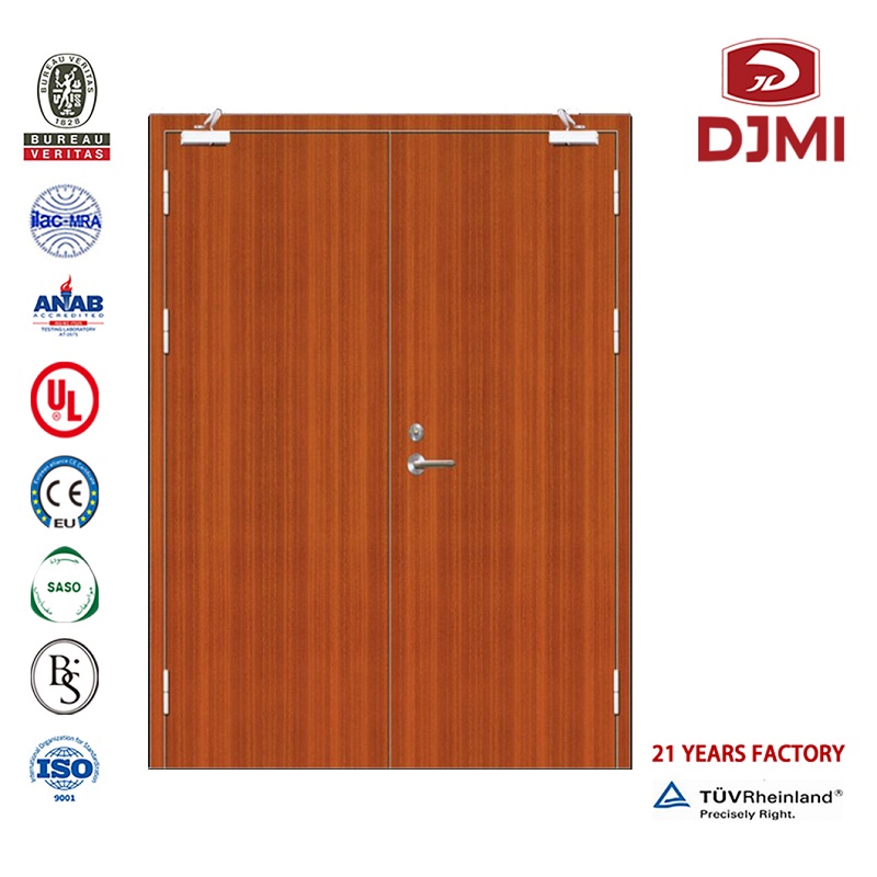 Customized 30 60 90 Minutes Rated Designs Hotel Wood Lacquer Fire Door New Configurações Us Certificated Wooden Hotel Door 90 Min Fire Rated Chinese Factory Hotel Guest Rm Fire Rated Door Ul Firedoor